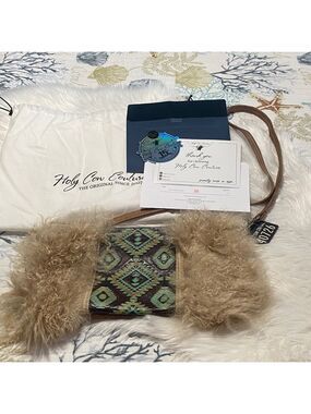 Holy Cow Couture Fur and Patterned Bag-Wild One